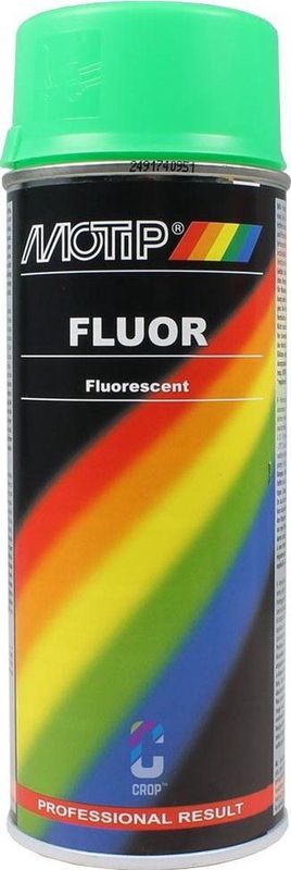MoTip Fluor Verf GROEN spuitbus 400ml