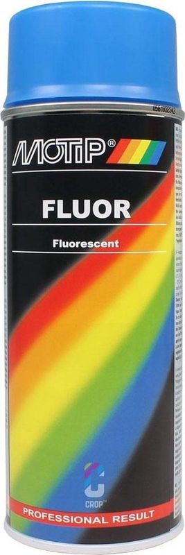 MoTip - Fluor Verf - Blauw - Spuitbus 400ml