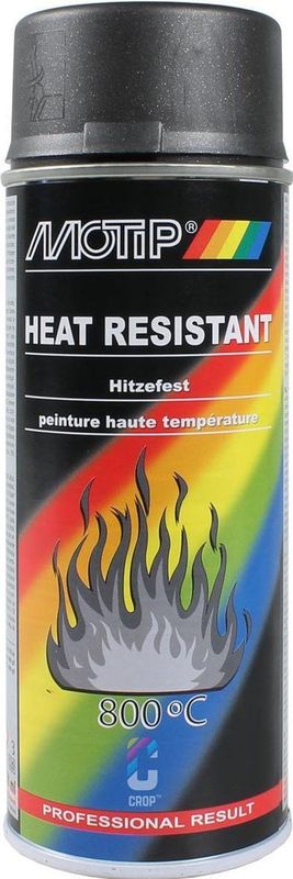 MoTip - Heat Resistant - Hittebestendige Lak - Donker Antraciet - 400ml