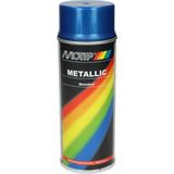 MoTip - Metallic Blauw - Spuitbus - Sneldrogende Lak - Hoogglans