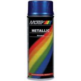 MoTip - Metallic Blauw - Spuitbus - Sneldrogende Lak - Hoogglans