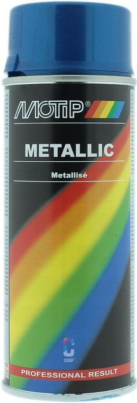 MoTip - Metallic Blauw - Spuitbus - Sneldrogende Lak - Hoogglans