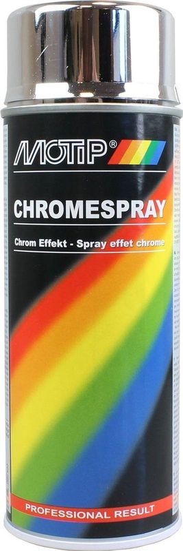 Motip - Chroomspray - 400ml - Chroomlak - Metallic Glans - Voor Diverse Oppervlakken