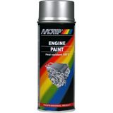 MoTip - Engine Paint - Spuitbus - Aluminium Zilver Metallic - Hittebestendig