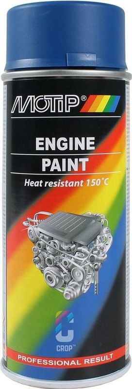 MoTip - Engine Paint - Blauw - Spuitbus 400ml - Hittebestendig