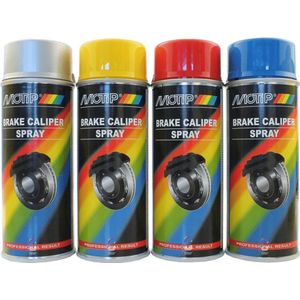 MoTip Remklauwverf - Geel - Spuitbus 400ml - Hittebestendig & Slijtvast