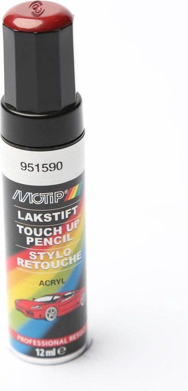 Motip - 951590 Lakstift - Rood - 12ml - Auto Reparatielak