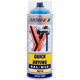 Motip industrial acryllak hoogglans RAL 5015 hemelsblauw - 400 ml.