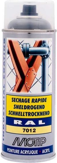 Motip - Spuitbus Acryllak - RAL 7012 - Basaltgrijs - 400ml