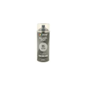 Motip industrial acryllak hoogglans RAL 7011 staalgrijs - 400 ml