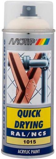 Motip - Spuitbus Acryllak - Licht Ivoor - 400ml - Hoogglans