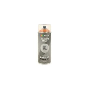 Motip industrial acryllak hoogglans RAL 2011 diep oranje - 400 ml