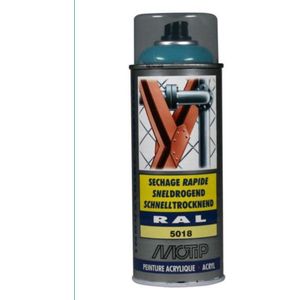 Motip industrial acryllak hoogglans RAL 5018 turquoise - 400 ml