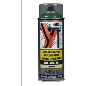 Motip industrial acryllak hoogglans RAL 6010 grasgroen - 400 ml