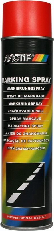 Motip - Strepenspray - Verf - Slijtvast - Voor Markeringen - Weerbestendig