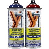 Motip industrial acryllak hoogglans RAL 5017 verkeersblauw - 400 ml.