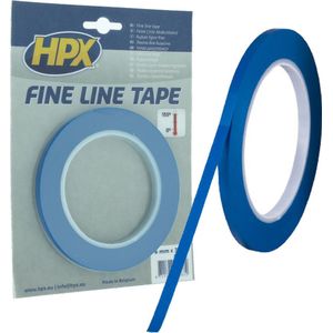 HPX Fine line tape (lineerband) | Blauw | 6mm x 33m - FL0633 | 36 stuks FL0633