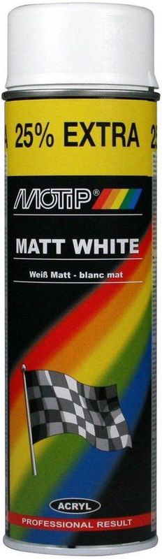 MoTip - Mat Wit - Spuitbus 500ml - Sneldrogende Lak
