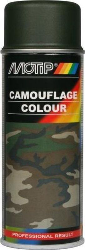 MoTip - Legerverf - Groen - Spuitbus 400ml - RAL 6031