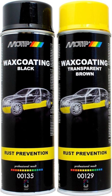 MoTip - Waxcoating - Spuitbus - 500ml - Bescherming tegen Roest
