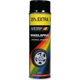 Motip - Velgenlak - Zwart mat - 500ml - SnelDrogende Acrylverf