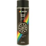 Motip - Velgenlak - Zwart mat - 500ml - SnelDrogende Acrylverf