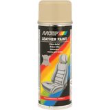 MoTip Leerverf - Beige - Spuitbus 200ml - Sneldrogend - Professionele kwaliteit
