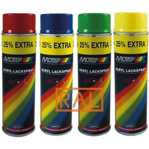 MoTip RAL 1018 Industrial Acryl lak spuitbus 500ml
