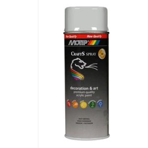 Motip crafts acryllak hoogglans lichtgrijs (RAL 7035) - 400 ml