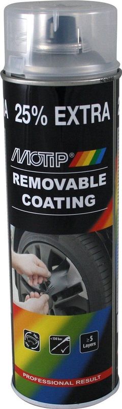 Motip removable coating / sprayplast / plastidip hoogglans transparant (04307) - 500 ml.
