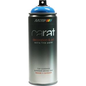 Motip Carat Verf Spuitbus Zijdeglans Blauw 400ml