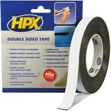 HPX - Dubbelzijdig Tape - Zwart - 10 Meter - 9 mm