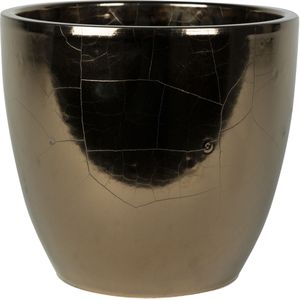 Ter Steege Bloempot - goud - glans - Scandinavisch - 20 x 19 cm - plantenpot
