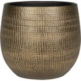 Steege Plantenpot - modern design - goudkleurig - 20 x 22 cm