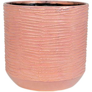 TS Sierpot Jefta roze -Decoratieve pot - 1x Ø 14 x 13 cm