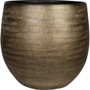 Ter Steege Bloempot Bruin-Goud D 42 cm H 38 cm opening 36 cm