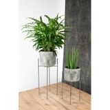 Ter Steege - plantenpot/bloempot plantenstandaard/verhoger - zwart - H25 x B25 cm