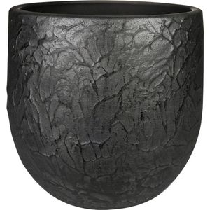 Ter Steege Plantenpot - antiek zwart - stijlvolle design look - D28 x H25 cm - bloempot