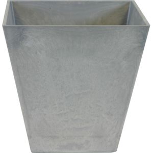 Ter Steege Bloempot/plantenpot - kunststof - steengrijs - D40