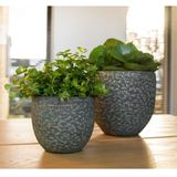 Ter Steege - Plantenpot Lava Stone - Groen - Keramiek - D25 x H23 cm