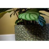 Ter Steege - Plantenpot Lava Stone - Groen - Keramiek - D25 x H23 cm