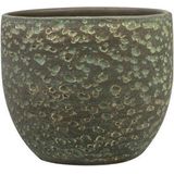 Ter Steege - Plantenpot Lava Stone - Groen - Keramiek - D25 x H23 cm