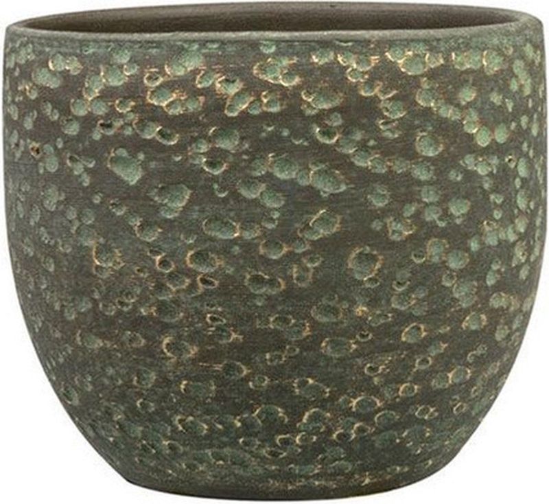 Ter Steege - Plantenpot Lava Stone - Groen - Keramiek - D25 x H23 cm