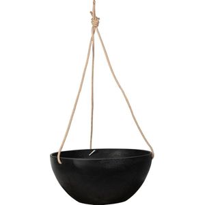 Artstone fiona hanging basket zwart L