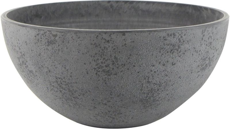 Ter Steege Bloempot/plantenpot schaal - kunststof - donkergrijs - D35 x H17 cm