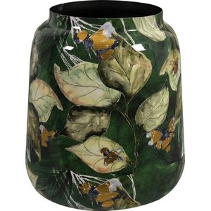 TS Collection - Bloempot hoog Bee Green - Metaal & Epoxy - Handgemaakt