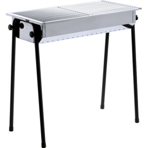 Houtskool - Patio - Houtskoolbarbecue - RVS - Demontabele Poten