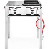 Hendi Gasbarbecue - Roast Master Maxi 50/50 - 650x540x(H)840mm