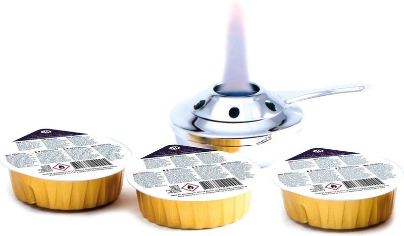 Hendi Brandpasta Cups - Brandgel voor Fonduebrander - 3x 80gr -  Set van 3