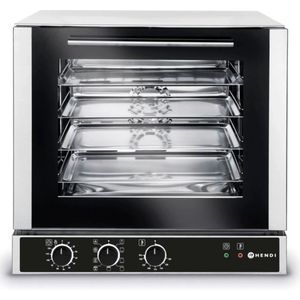 HENDI Multifunctionele heteluchtoven – roestvrij staal – 4 trays – 230V/2600W – 590x709x589 mm